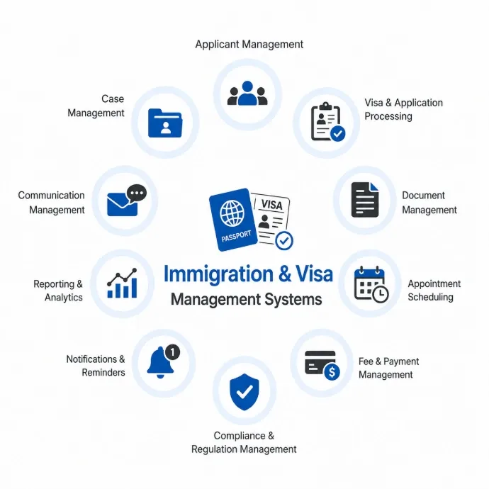 Illustration of Odoo capabilities for Immigration & Visa Consultancy